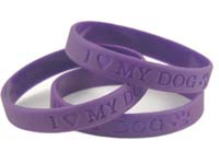 i love my dog silicone bracelet